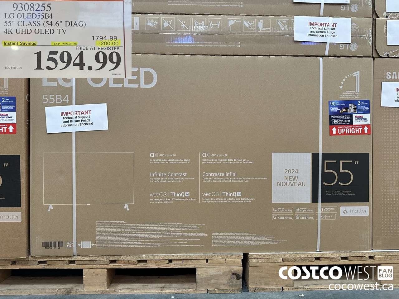 9308255 LG OLED55B4 55