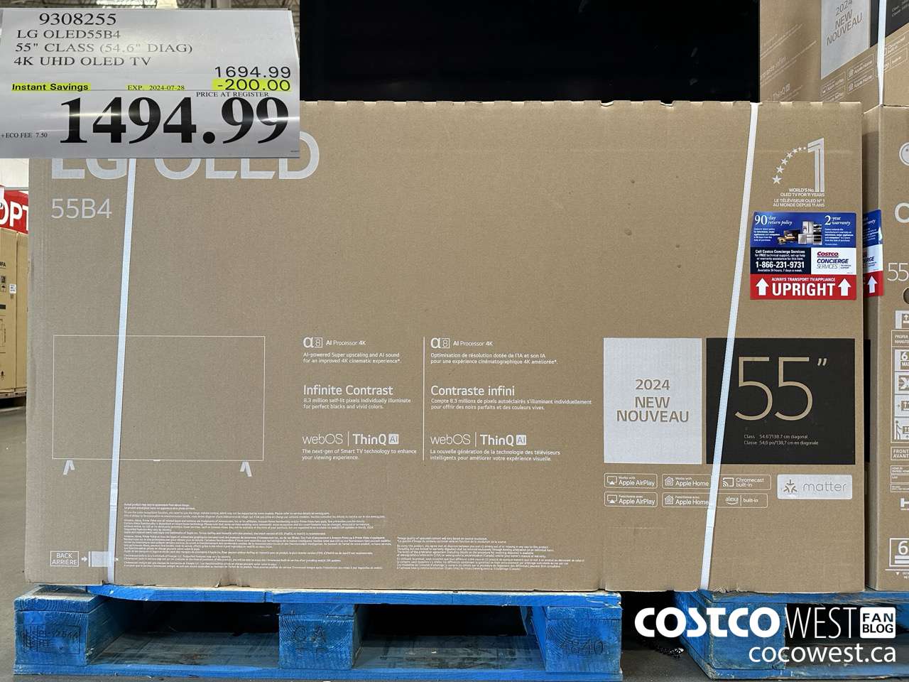 9308255 LG OLED55B4 55