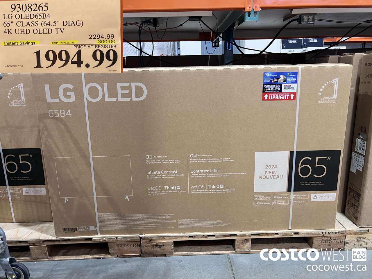 9308265 LG OLED65B4 65