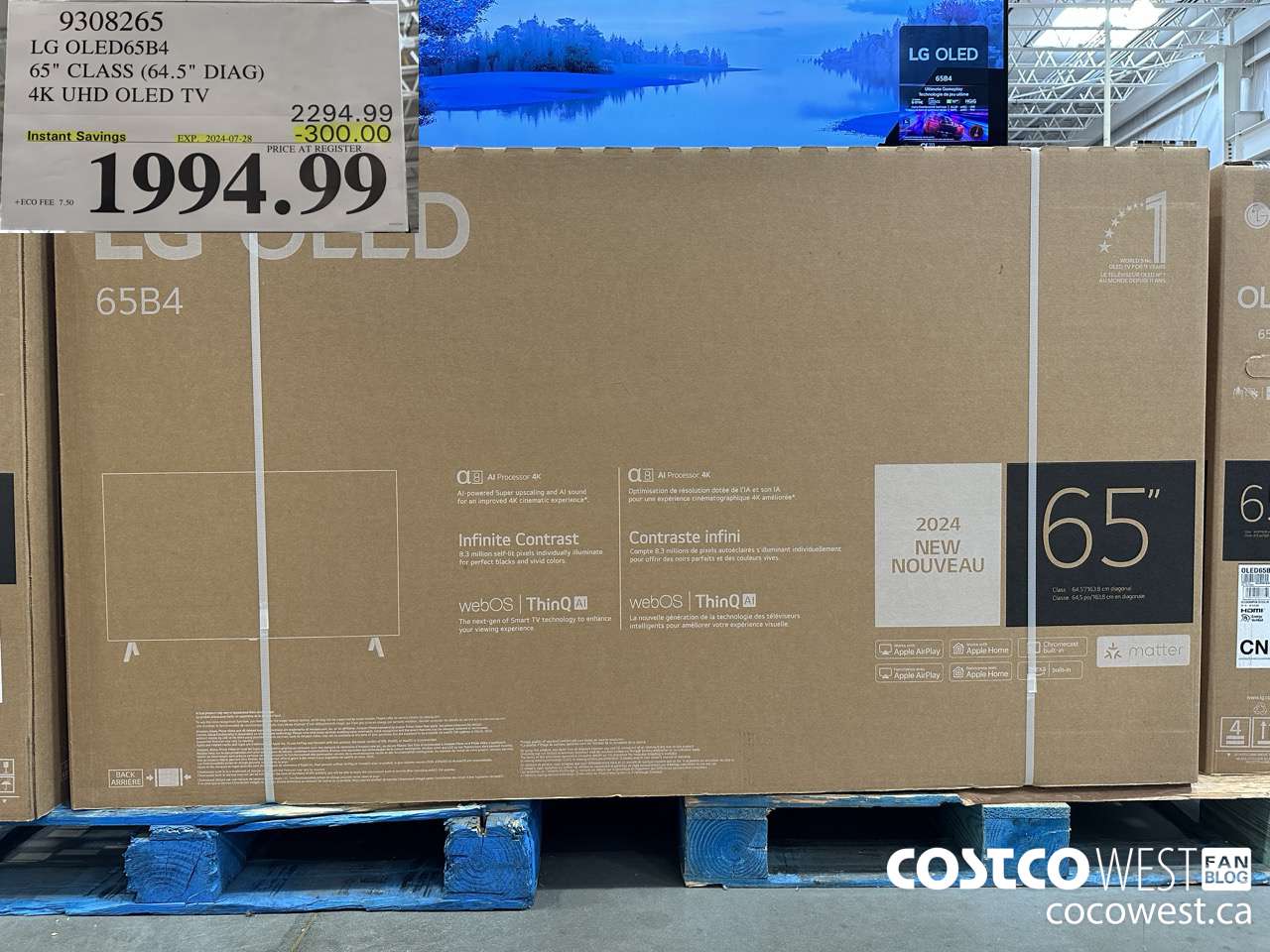 9308265 LG OLED65B4 65