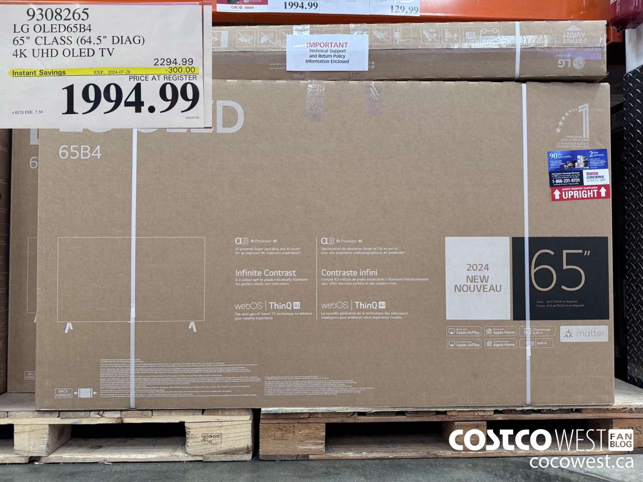 9308265 LG OLED65B4 65