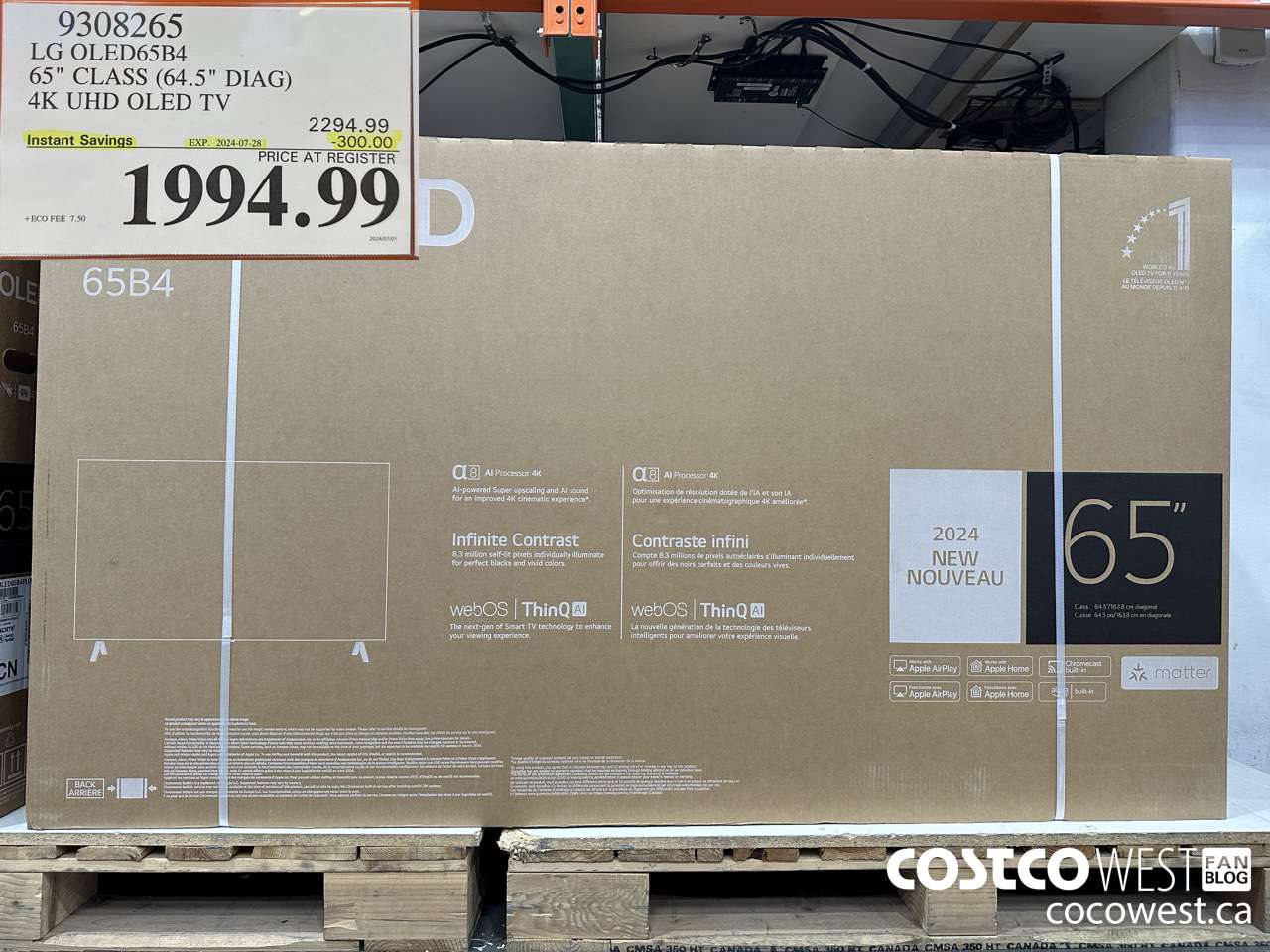 9308265 LG OLED65B4 65