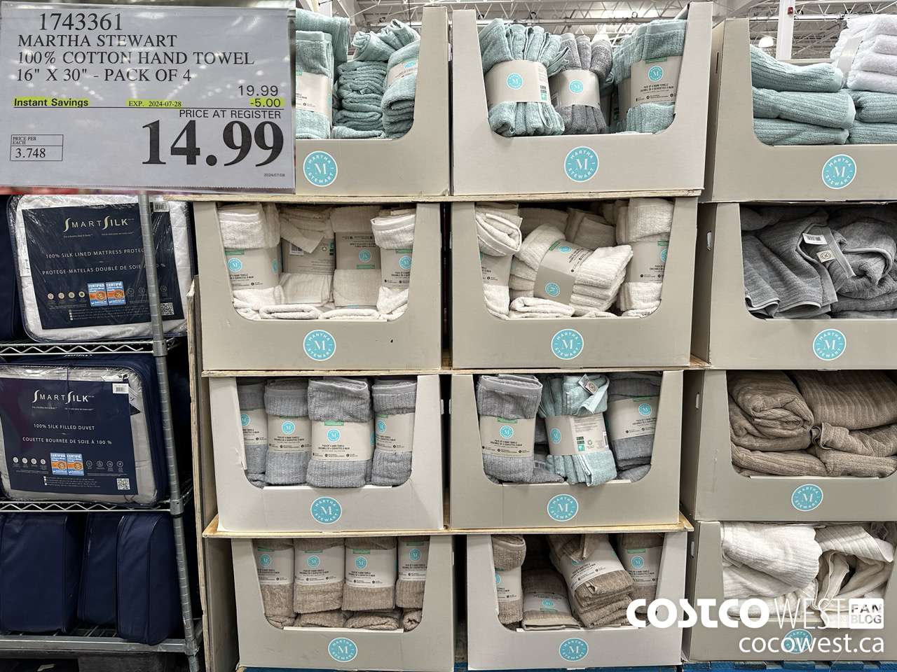 1743361 MARTHA STEWART 100% COTTON HAND TOWEL 16