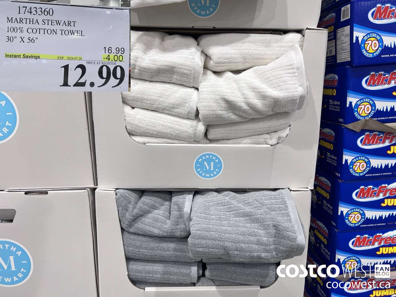 1743360 MARTHA STEWART 100% COTTON TOWEL 30