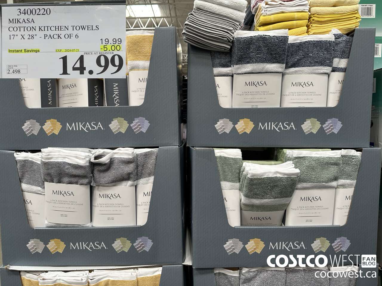 3400220 MIKASA COTTON KITCHEN TOWELS 17