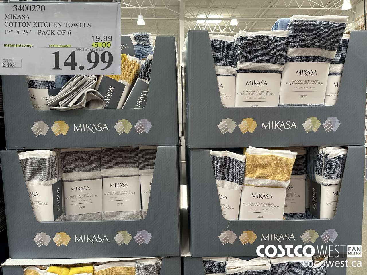 3400220 MIKASA COTTON KITCHEN TOWELS 17