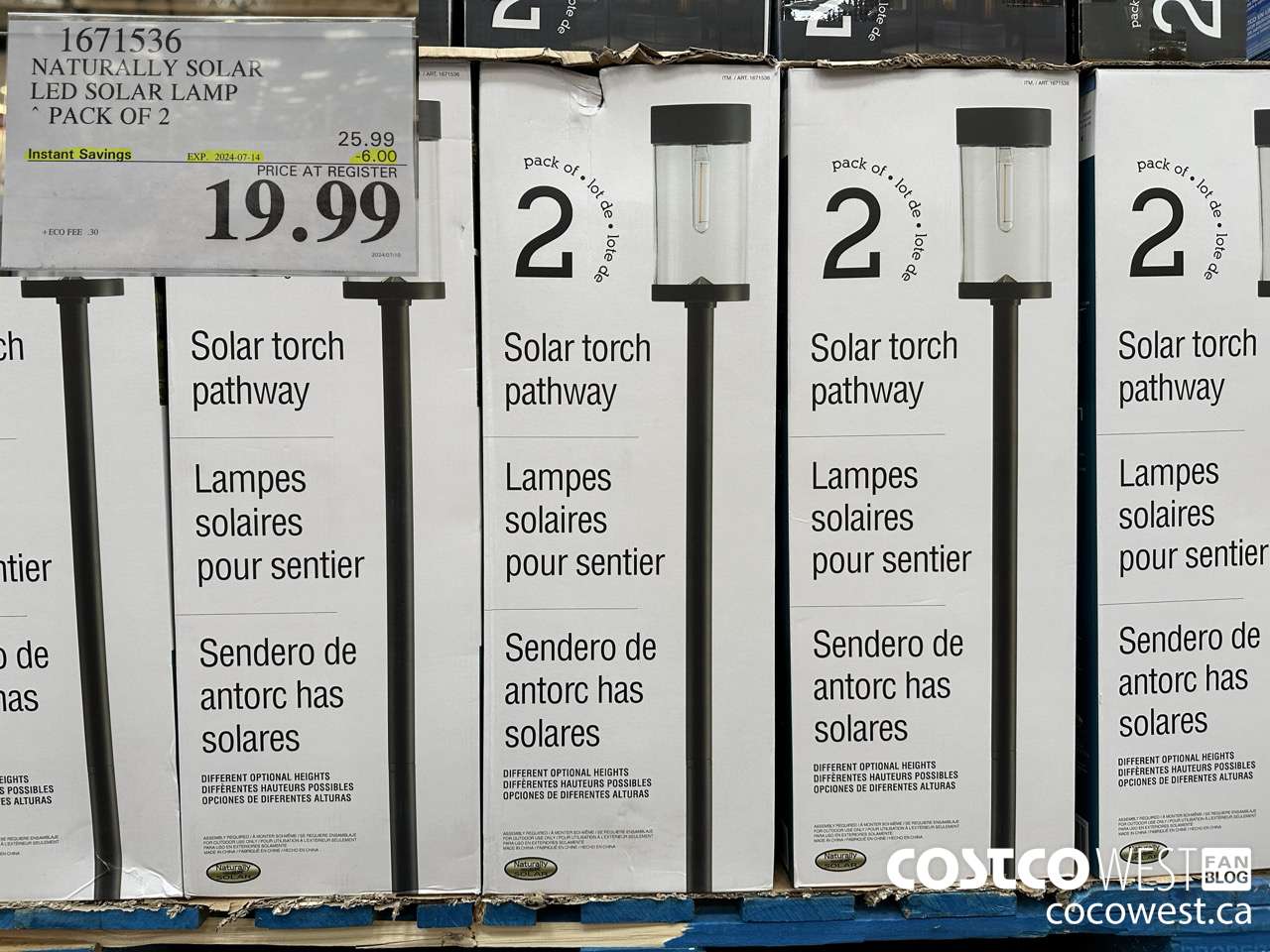 1671536 NATURALLY SOLAR LED SOLAR LAMP PACK OF 2 ($6.00 INSTANT SAVINGS EXPIRES ON 2024-07-14) $19.99