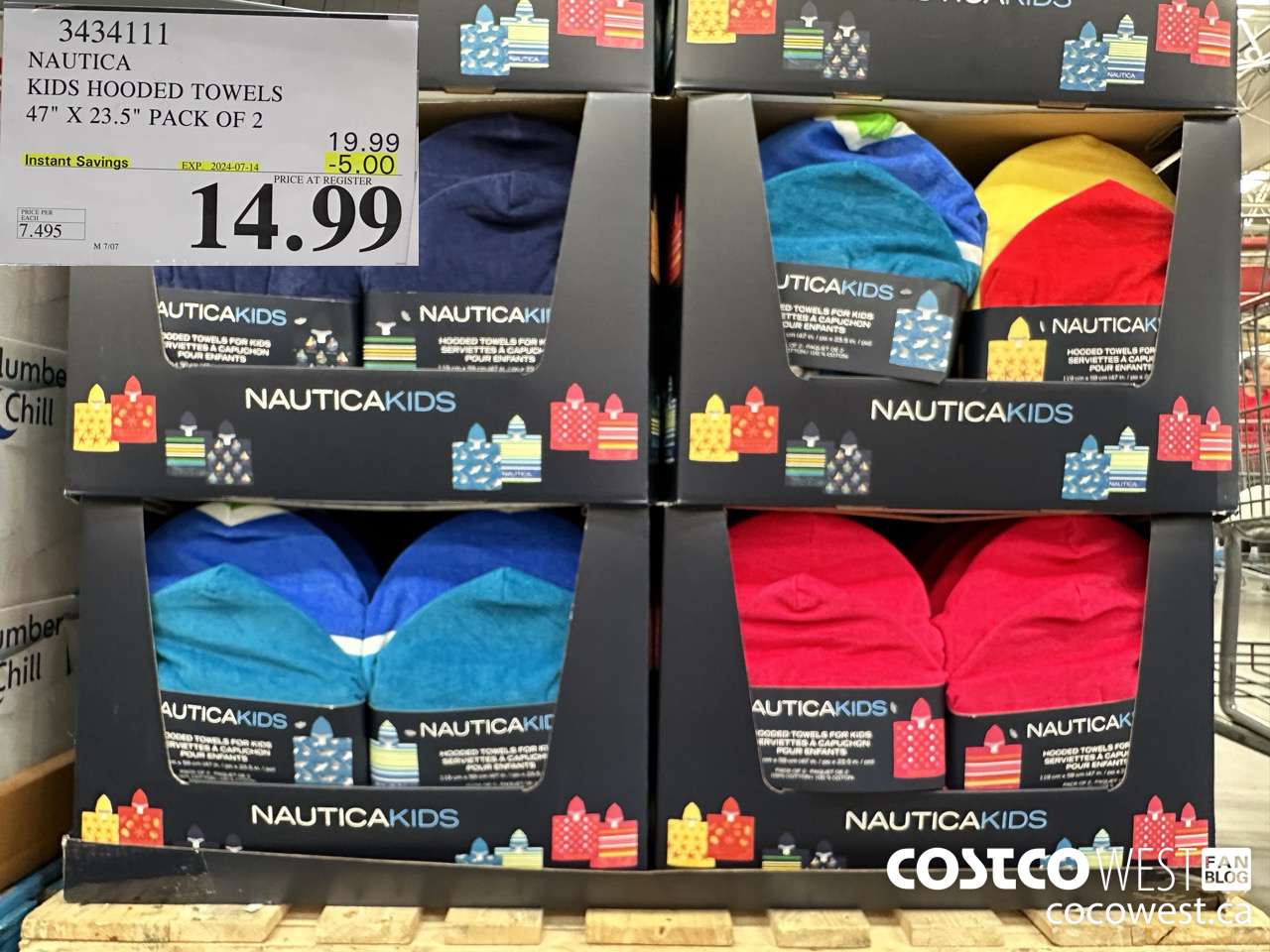 3434111 NAUTICA KIDS HOODED TOWELS 47