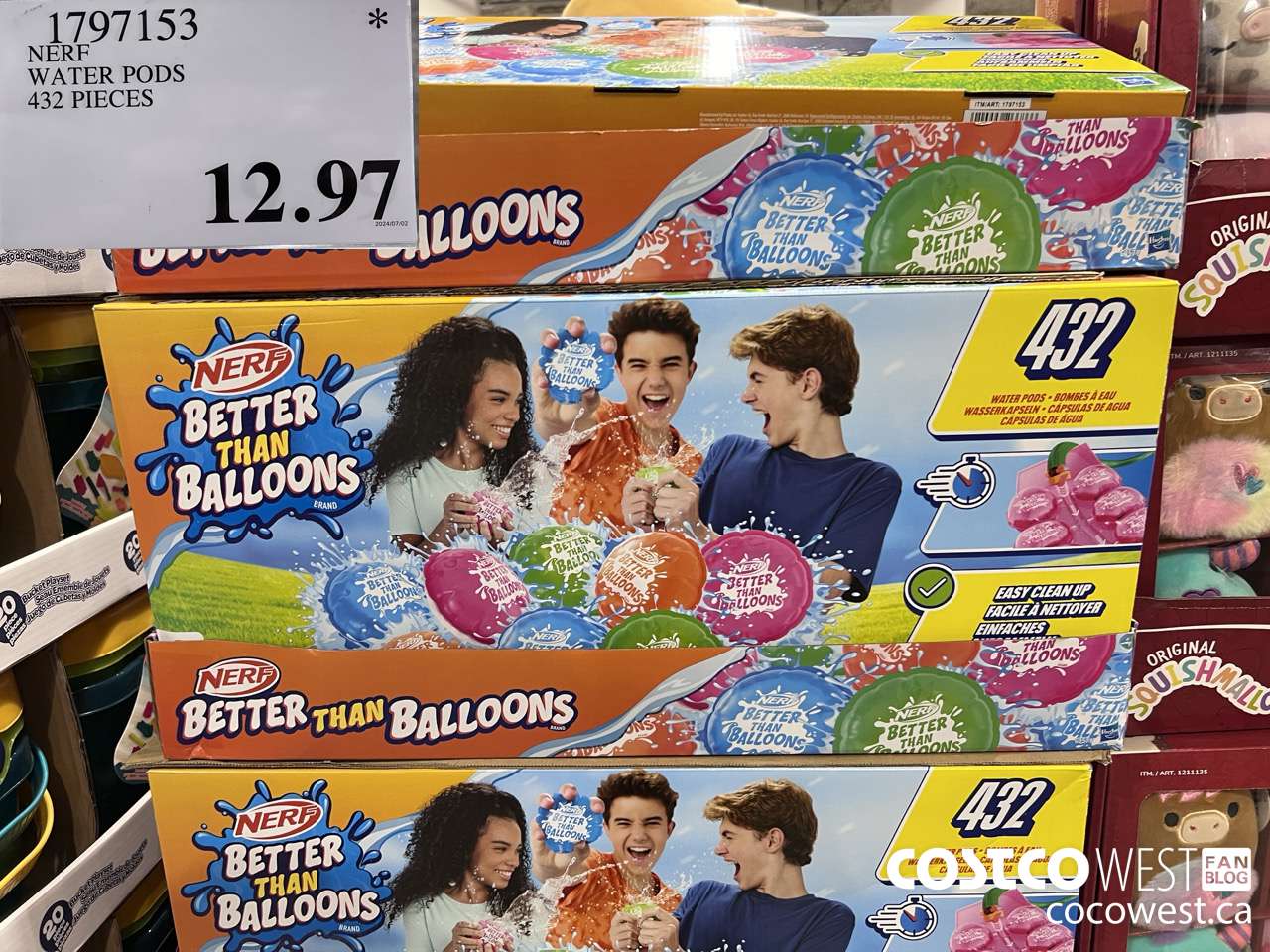 1797153 NERF WATER PODS 432 PIECES  $12.97