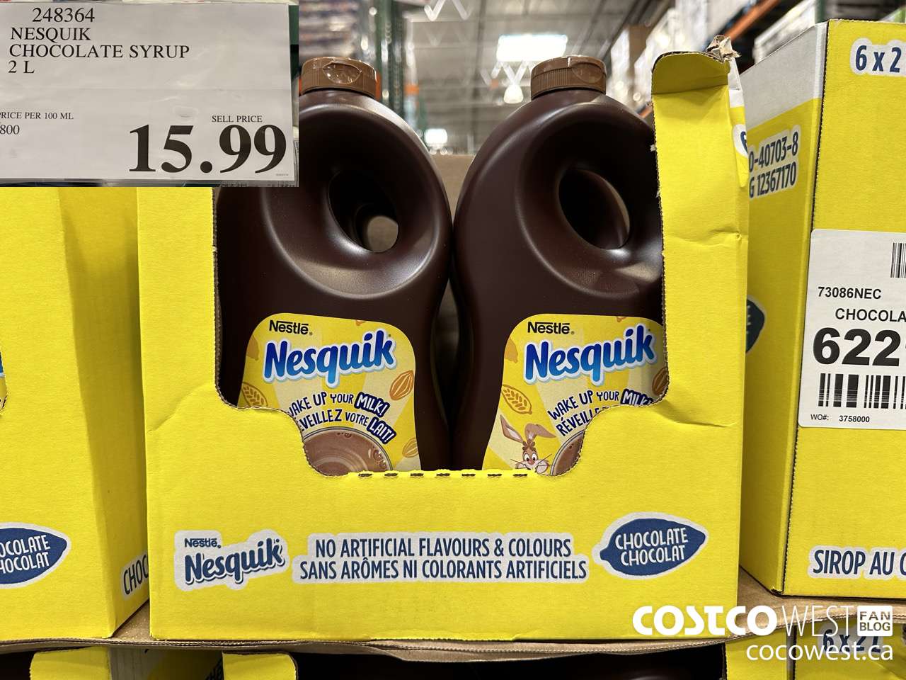 248364 NESQUIK CHOCOLATE SYRUP 2 L $15.99