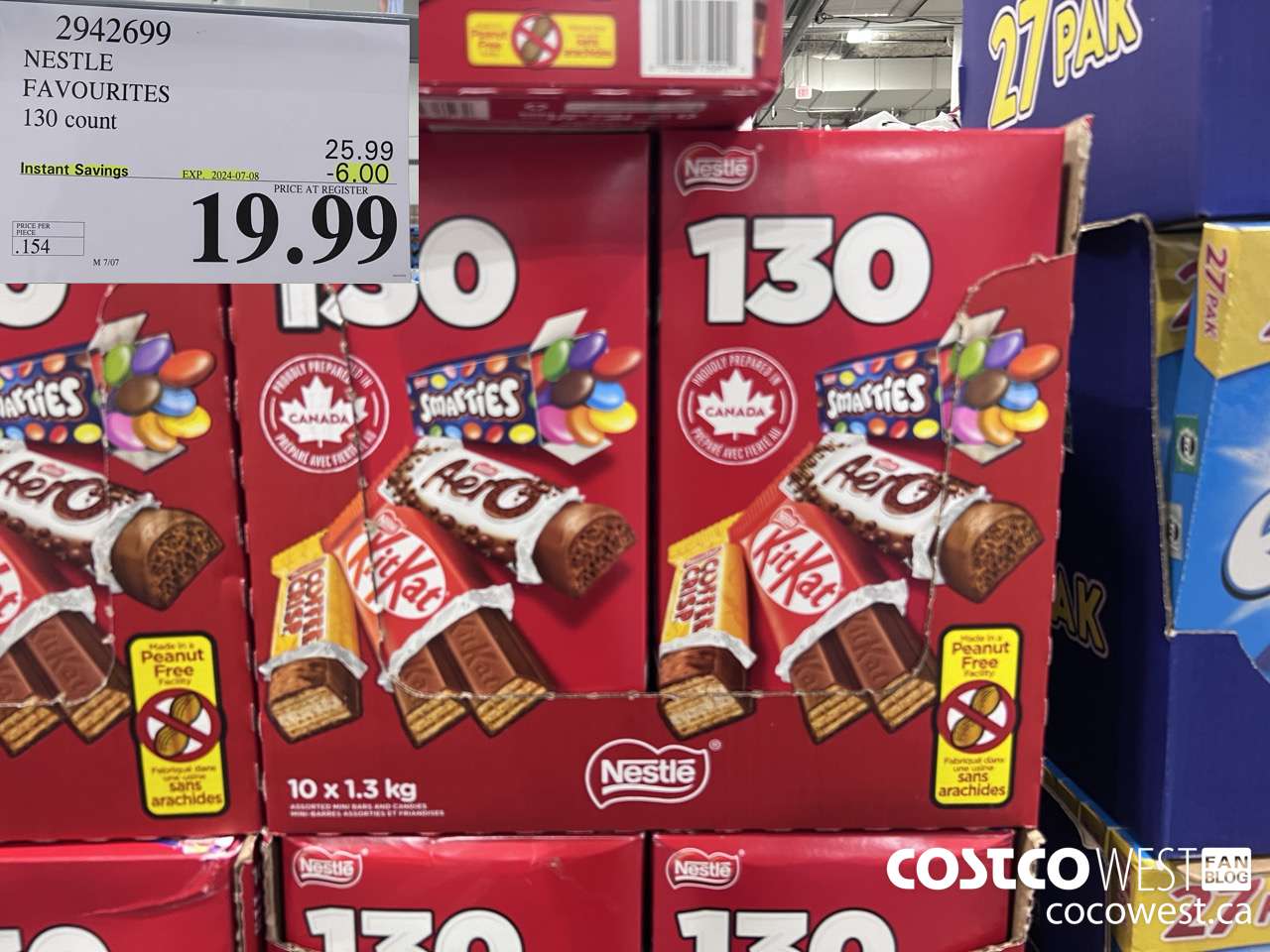 2942699 NESTLE FAVOURITES 130 COUNT ($6.00 INSTANT SAVINGS EXPIRES ON 2024-07-08) $19.99