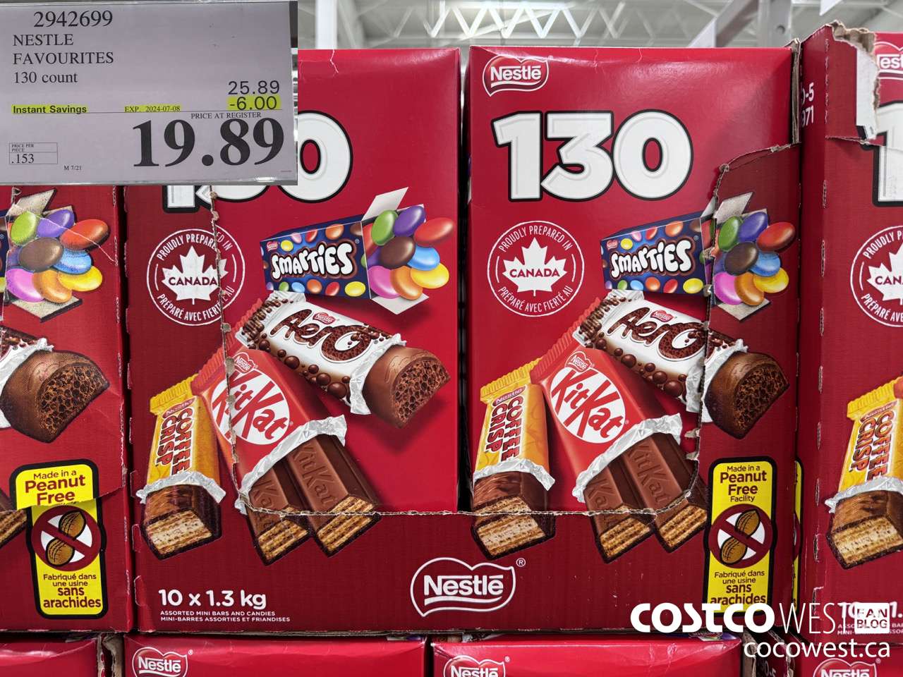 2942699 NESTLE FAVOURITES 130 COUNT ($6.00 INSTANT SAVINGS EXPIRES ON 2024-07-08) $19.89