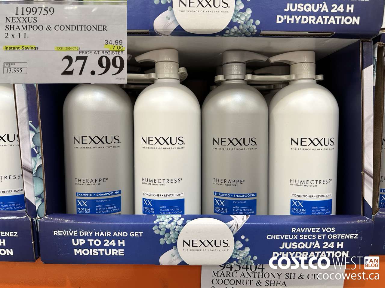 1199759 NEXXUS SHAMPOO & CONDITIONER 2 X 1L ($7.00 INSTANT SAVINGS EXPIRES ON 2024-07-28) $27.99
