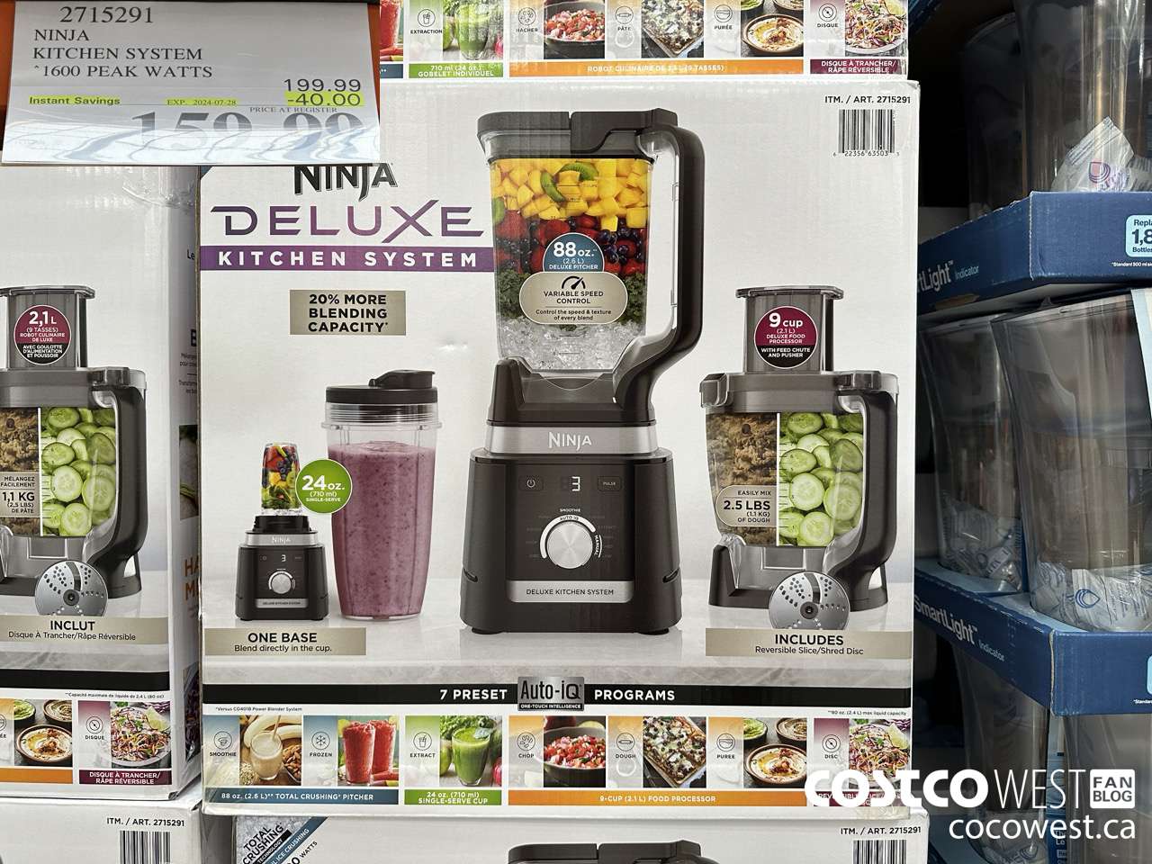 2715291 NINJA KITCHEN SYSTEM 1600 PEAK WATTS ($40.00 INSTANT SAVINGS EXPIRES ON 2024-07-28) $159.99