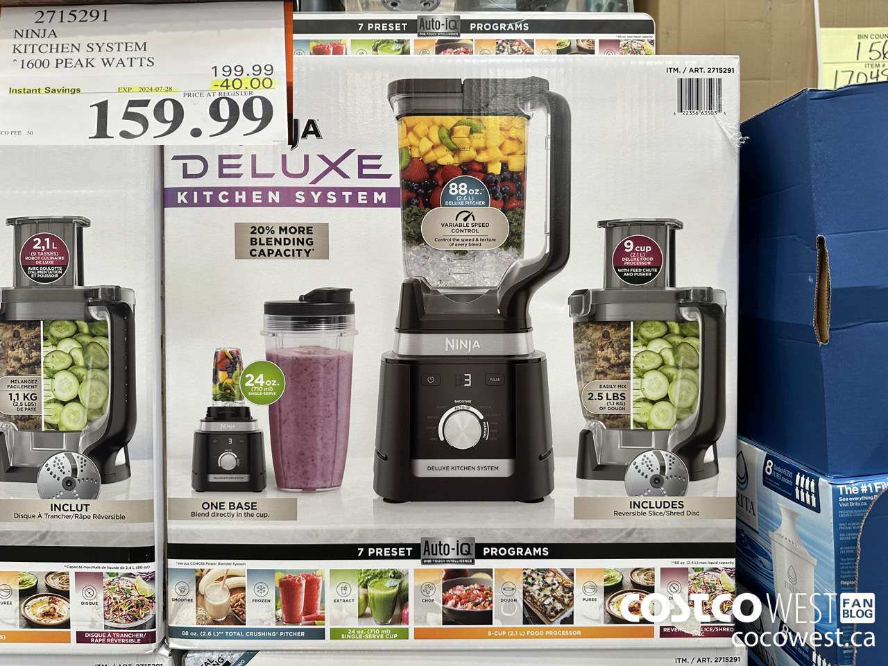 2715291 NINJA KITCHEN SYSTEM 1600 PEAK WATTS ($40.00 INSTANT SAVINGS EXPIRES ON 2024-07-28) $159.99