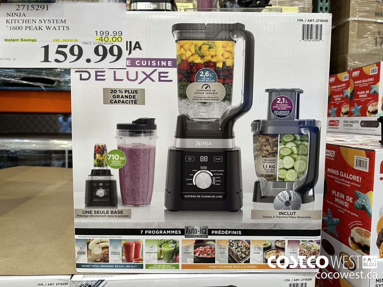 2715291 NINJA KITCHEN SYSTEM 1600 PEAK WATTS ($40.00 INSTANT SAVINGS EXPIRES ON 2024-07-28) $159.99