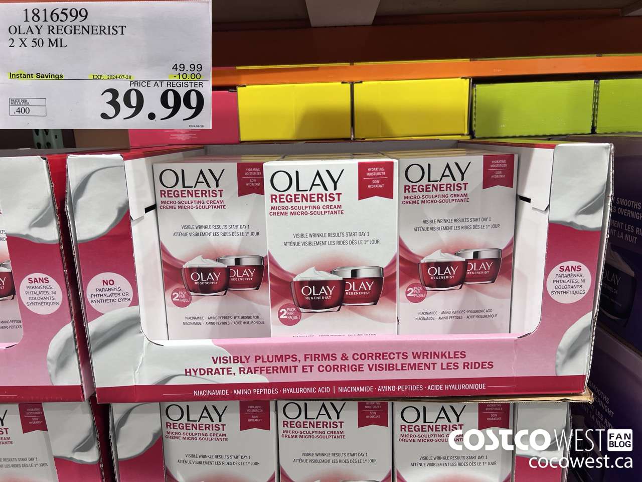 1816599 OLAY REGENERIST 2 X 50ML ($10.00 INSTANT SAVINGS EXPIRES ON 2024-07-28) $39.99