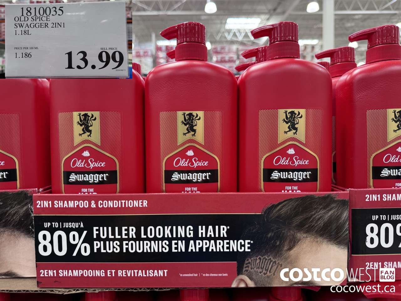 1810035 OLD SPICE SWAGGER 2IN1 1.1L $13.99