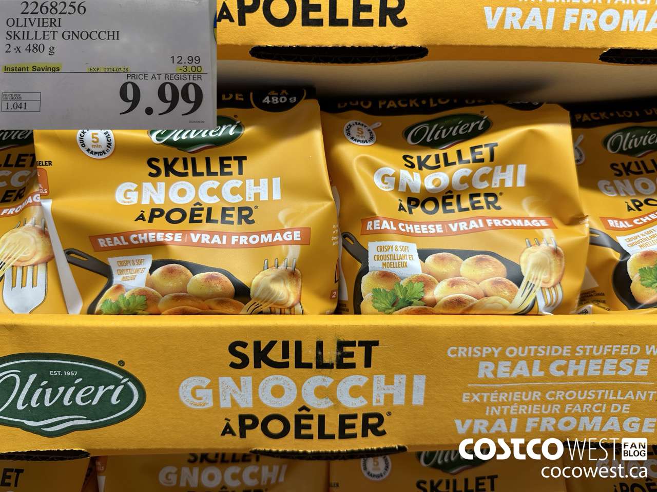 2268256 OLIVIERI SKILLET GNOCCHI 2 X 480G ($3.00 INSTANT SAVINGS EXPIRES ON 2024-07-28) $9.99