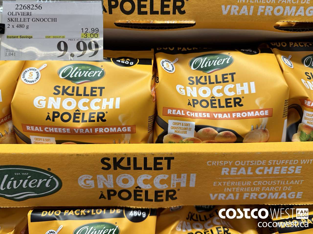 2268256 OLIVIERI SKILLET GNOCCHI 2 X 480G ($3.00 INSTANT SAVINGS EXPIRES ON 2024-07-28) $9.99