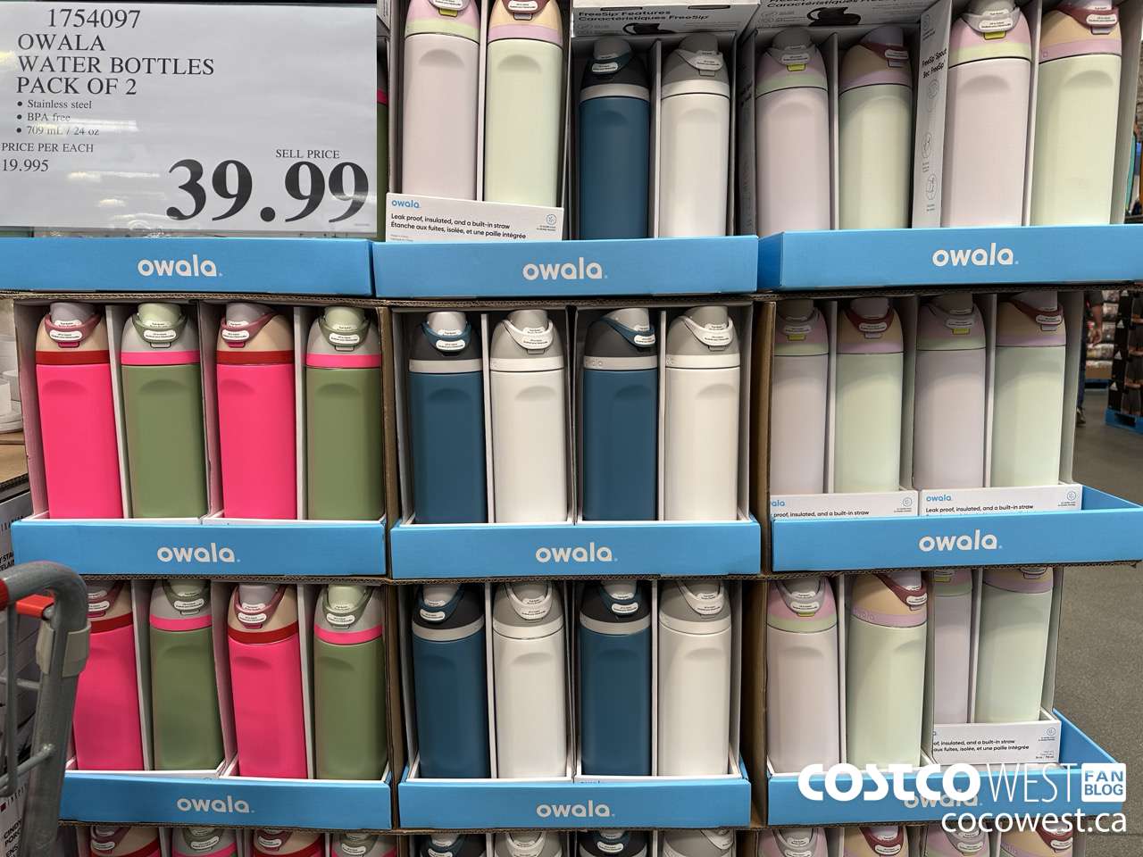 1754097 OWALA WATER BOTTLES PACK OF 2 $39.99