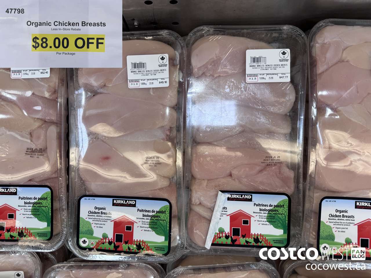 47798 Organic Chicken Breasts ($8.00 INSTANT SAVINGS)