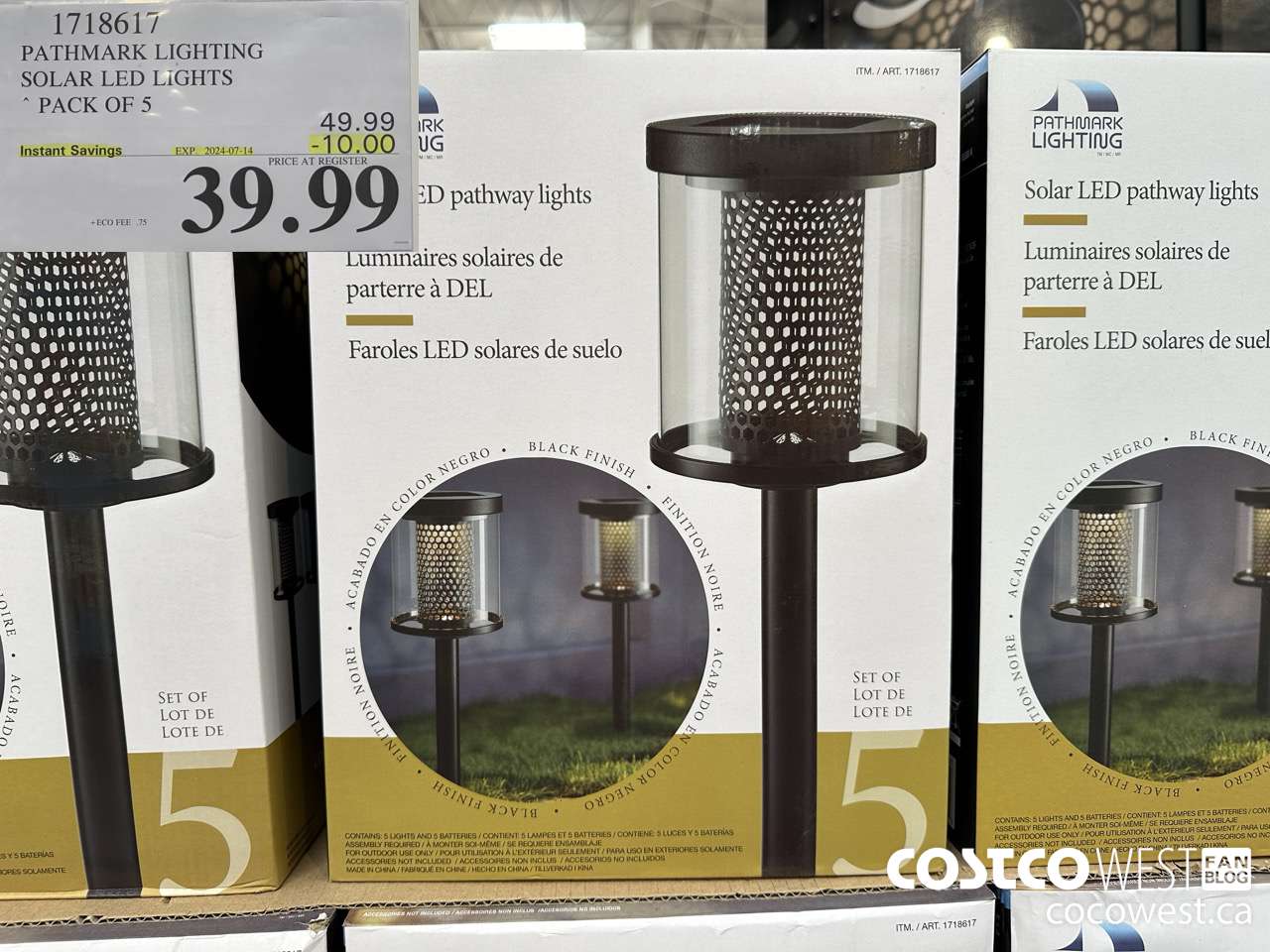 1718617 PATHMARK LIGHTING SOLAR LED LIGHTS PACK OF 5 ($10.00 INSTANT SAVINGS EXPIRES ON 2024-07-14) $39.99