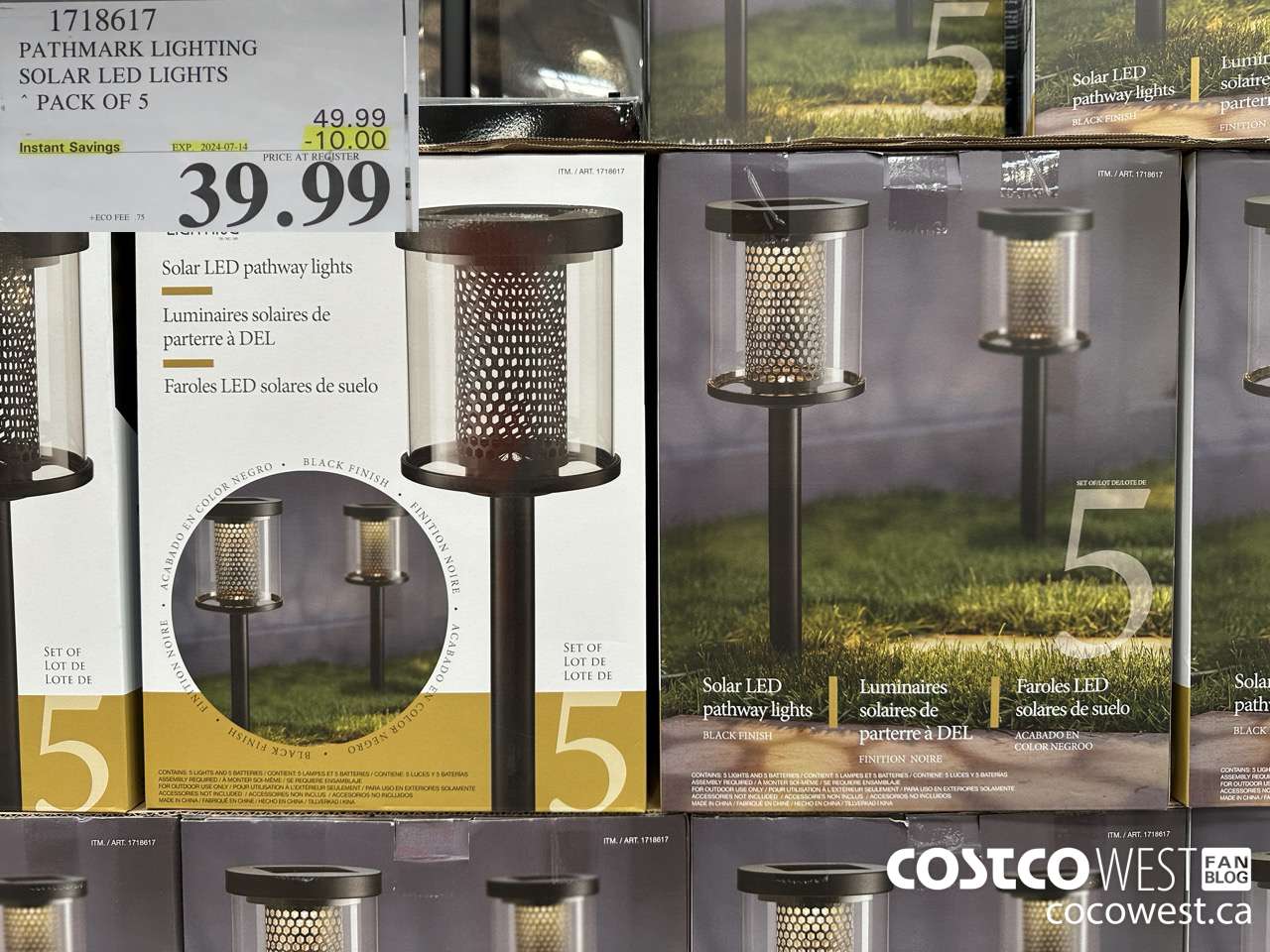 1718617 PATHMARK LIGHTING SOLAR LED LIGHTS PACK OF 5 ($10.00 INSTANT SAVINGS EXPIRES ON 2024-07-14) $39.99