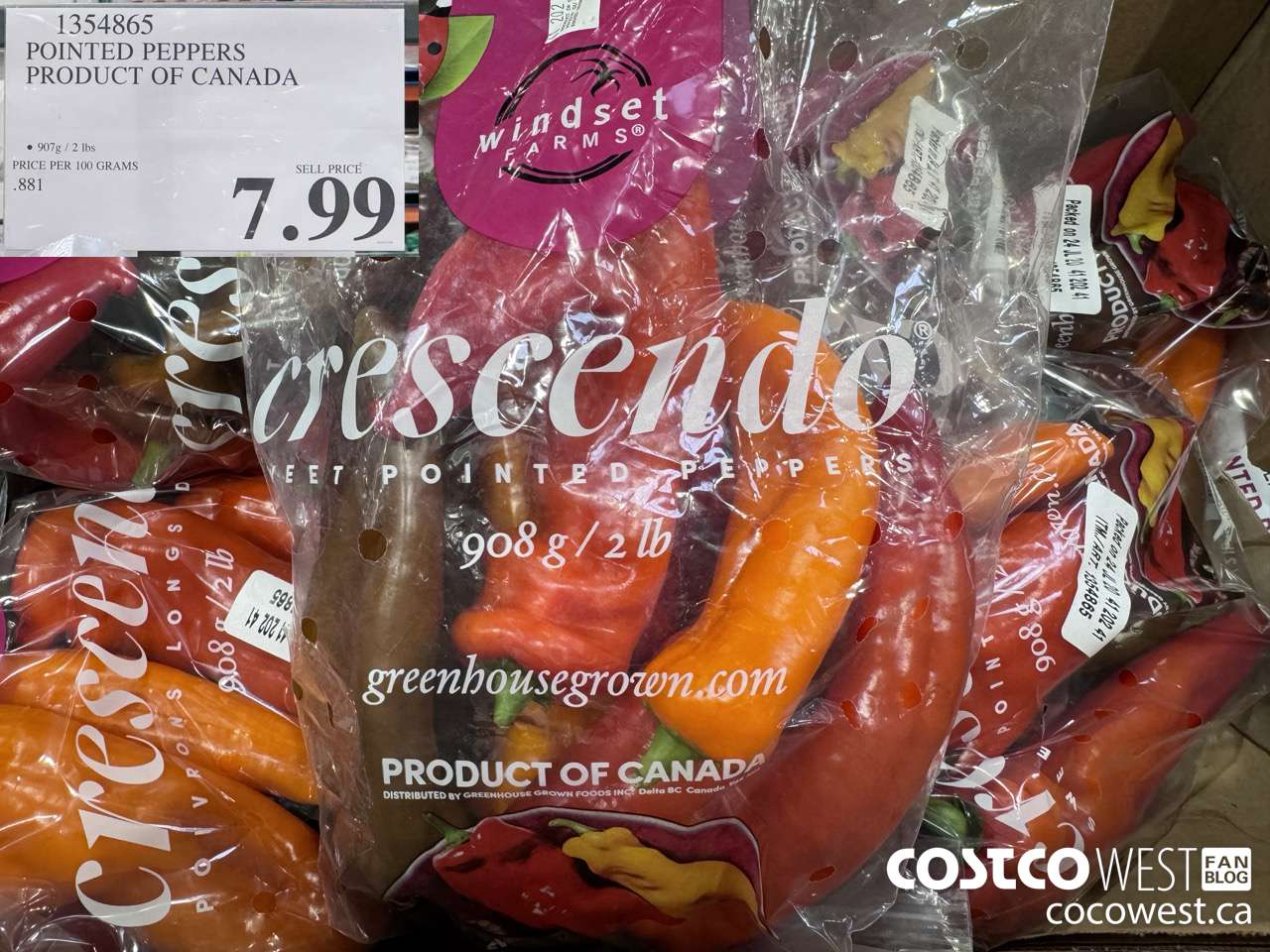 1354865 POINTED PEPPERS PRODUCT OF CANADA $7.99
