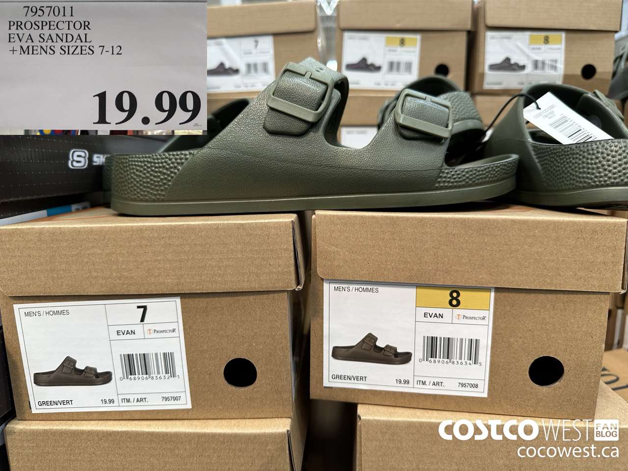 7957011 PROSPECTOR EVA SANDAL MENS SIZES 7-12 $19.99