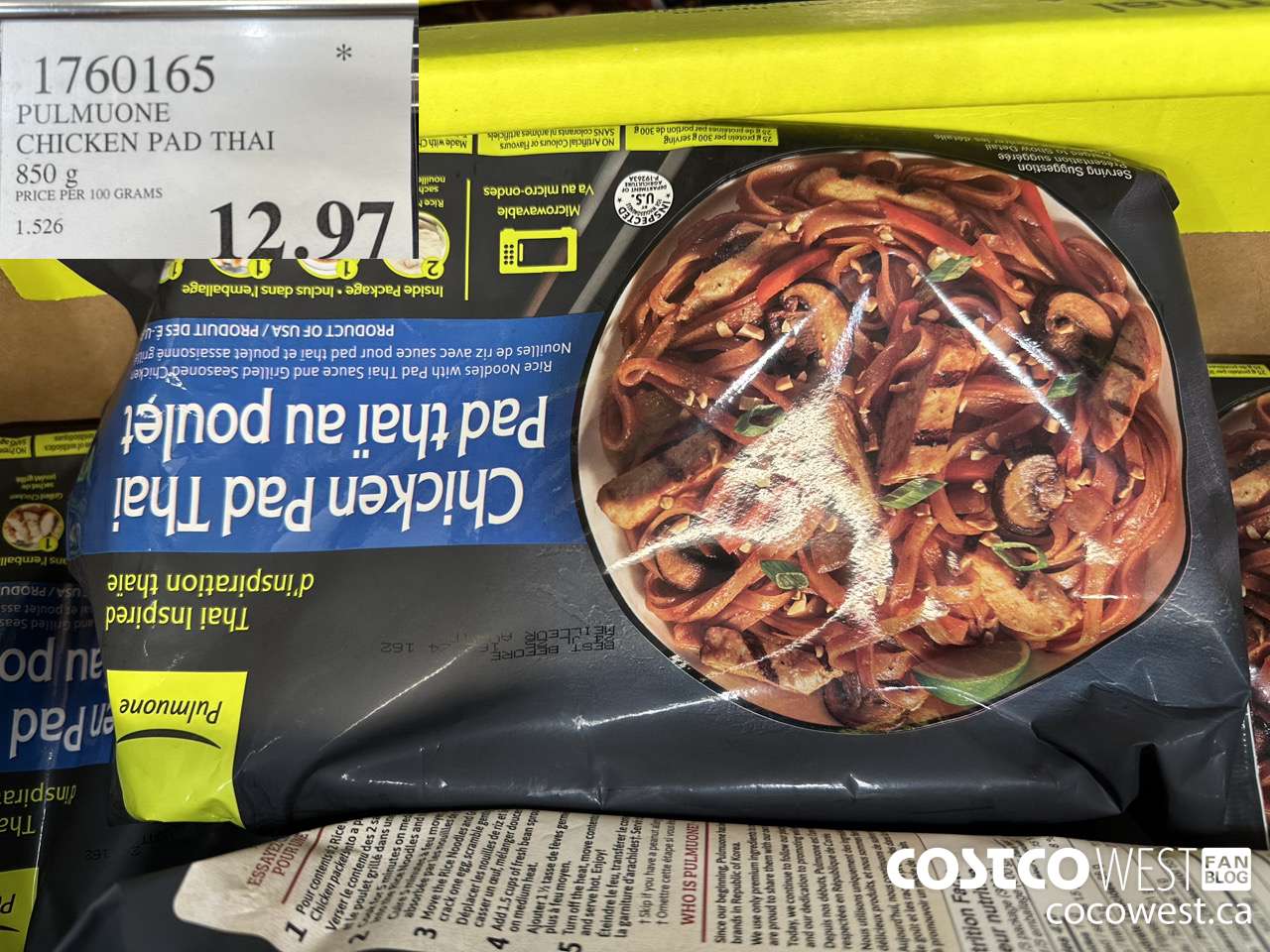 1760165 PULMUONE CHICKEN PAD THAI 850 g $12.97