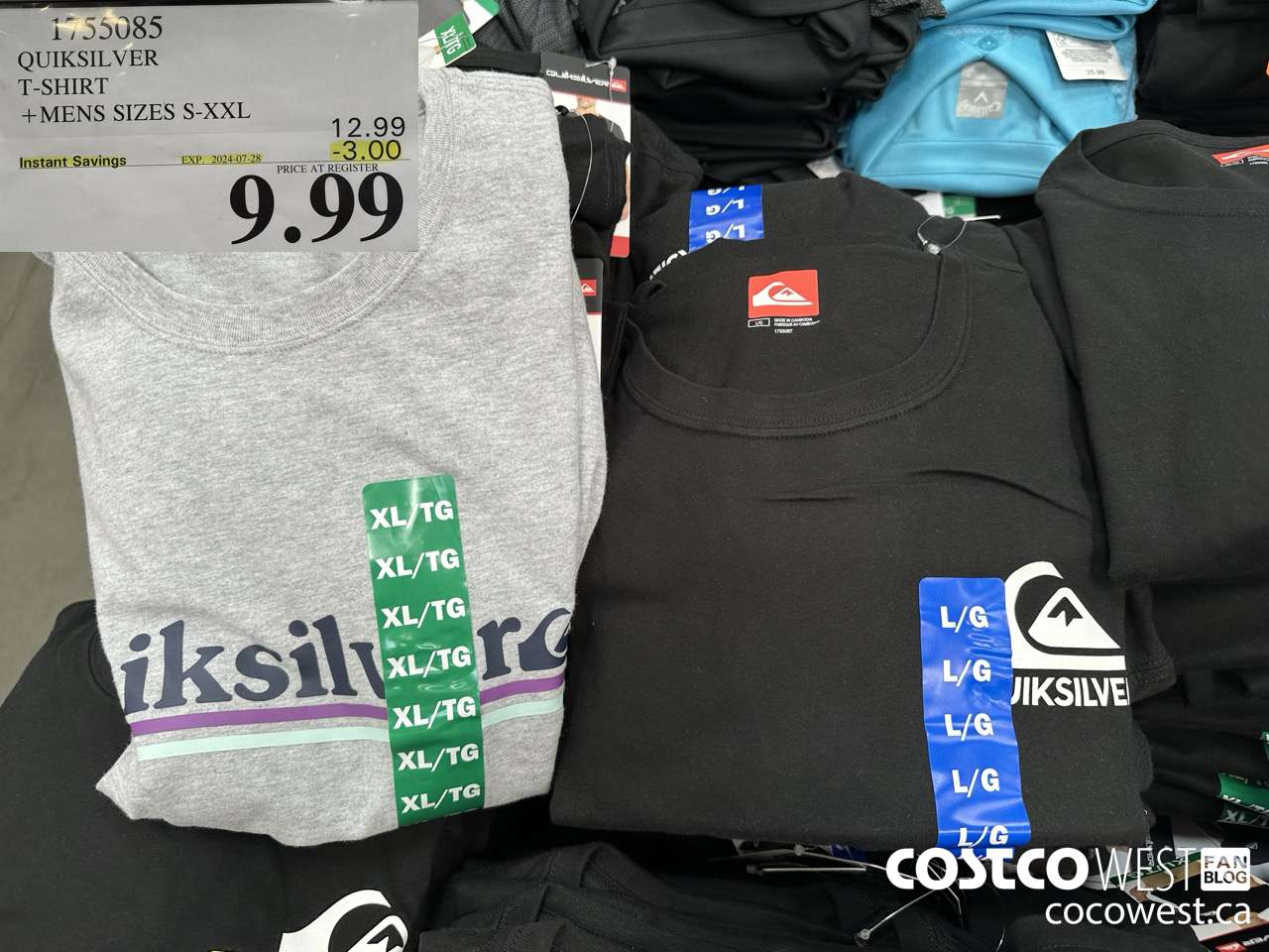 1755085 QUICKSILVER T-SHIRT MENS SIZES S-XL ($3.00 INSTANT SAVINGS EXPIRES ON 2024-07-28) $9.99