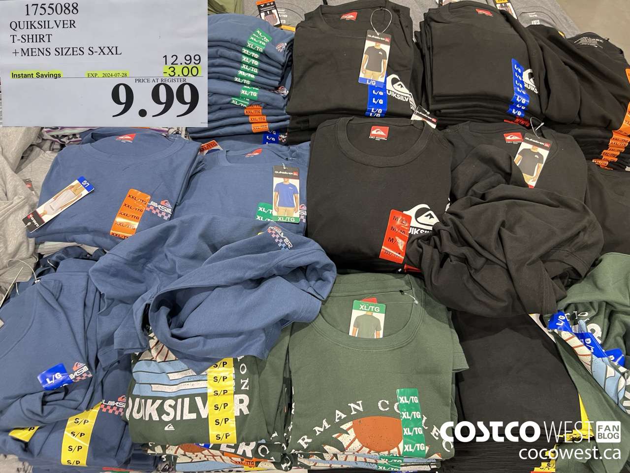 1755088 QUICKSILVER T-SHIRT MENS SIZES S-XXL ($3.00 INSTANT SAVINGS EXPIRES ON 2024-07-28) $9.99