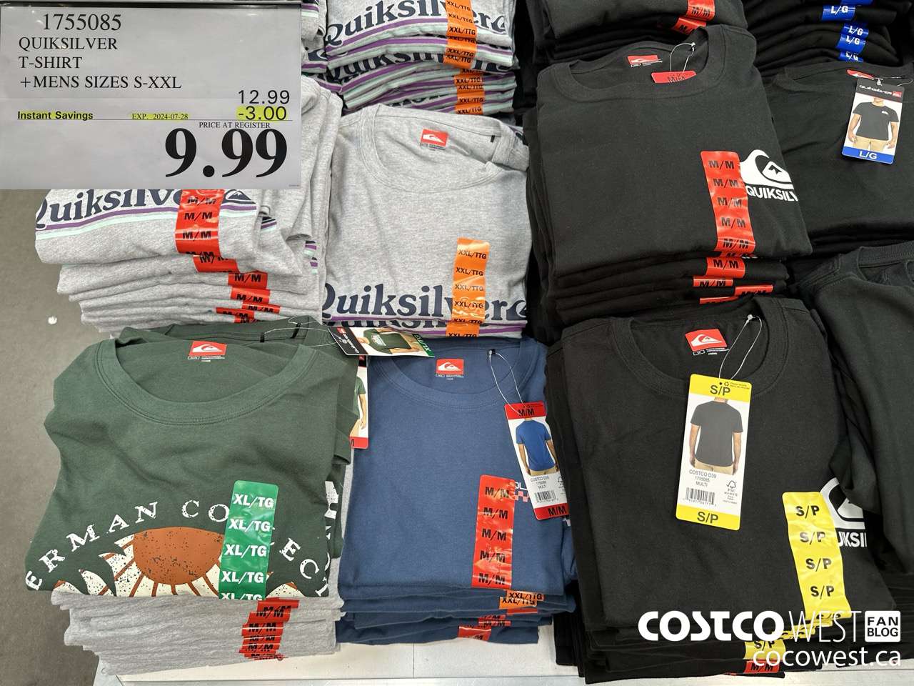 1755085 QUICKSILVER T-SHIRT MENS SIZES S-XXL ($3.00 INSTANT SAVINGS EXPIRES ON 2024-07-28) $9.99