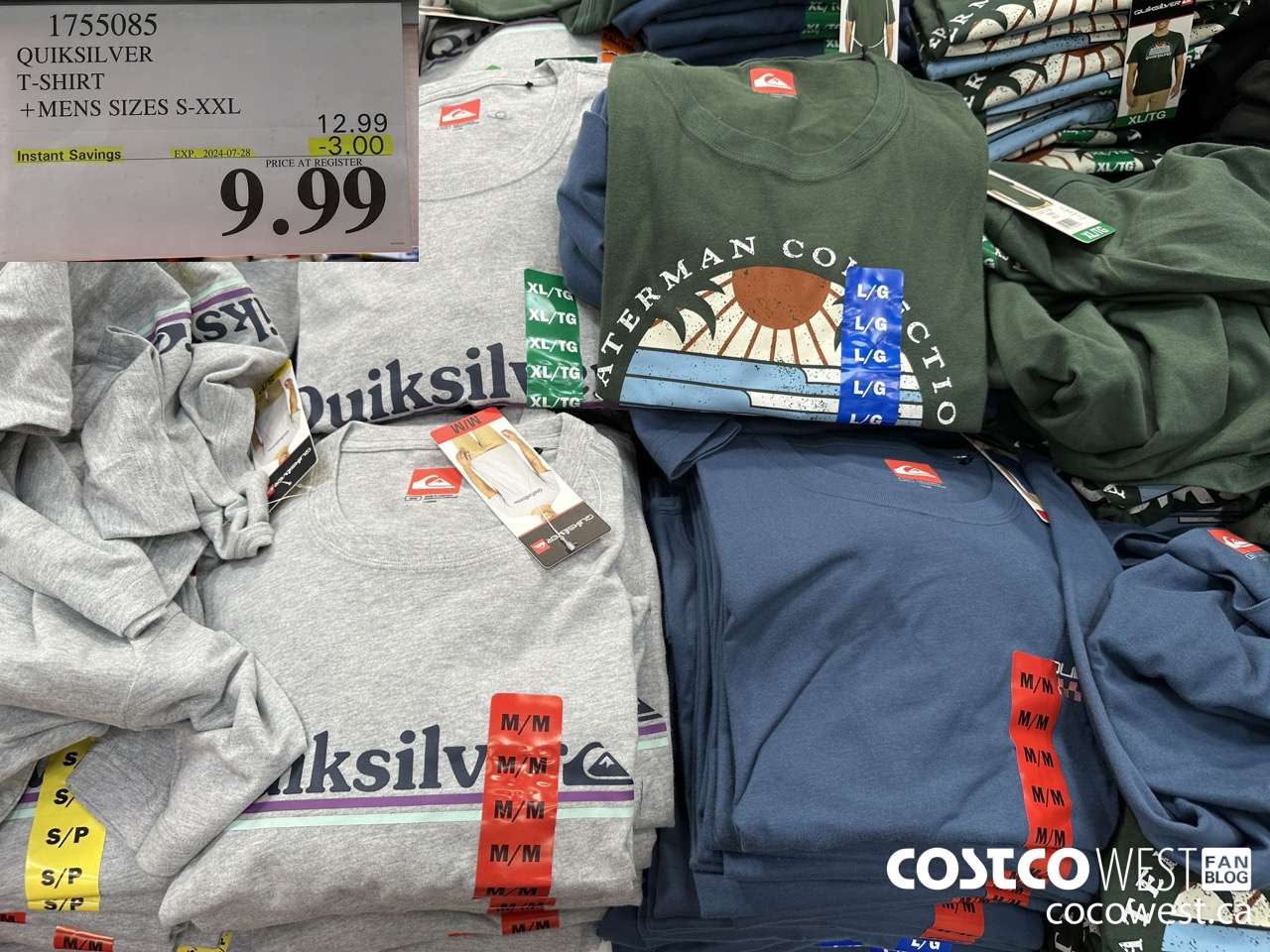 1755085 QUICKSILVER T-SHIRT MENS SIZES S-XXL ($3.00 INSTANT SAVINGS EXPIRES ON 2024-07-28) $9.99