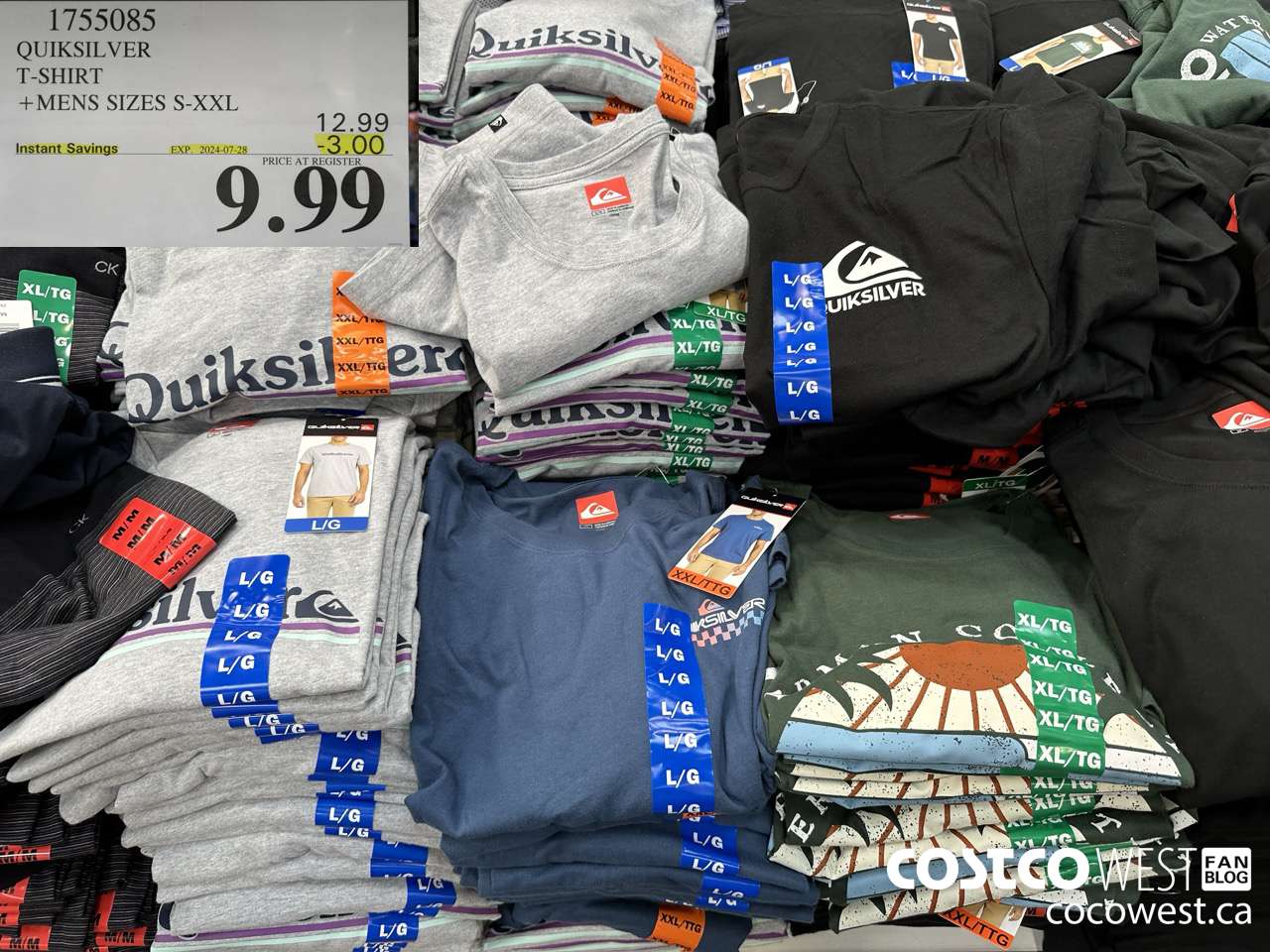 1755085 QUICKSILVER T-SHIRT MENS SIZES S-XXL ($3.00 INSTANT SAVINGS EXPIRES ON 2024-07-28) $9.99