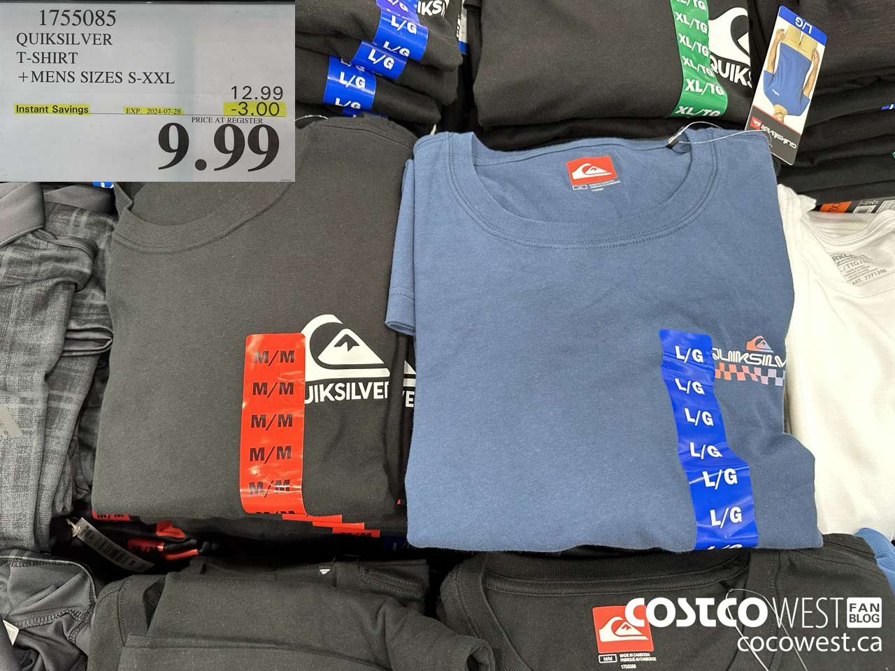 1755085 QUICKSILVER T-SHIRT MENS SIZES S-XXL ($3.00 INSTANT SAVINGS EXPIRES ON 2024-07-28) $9.99