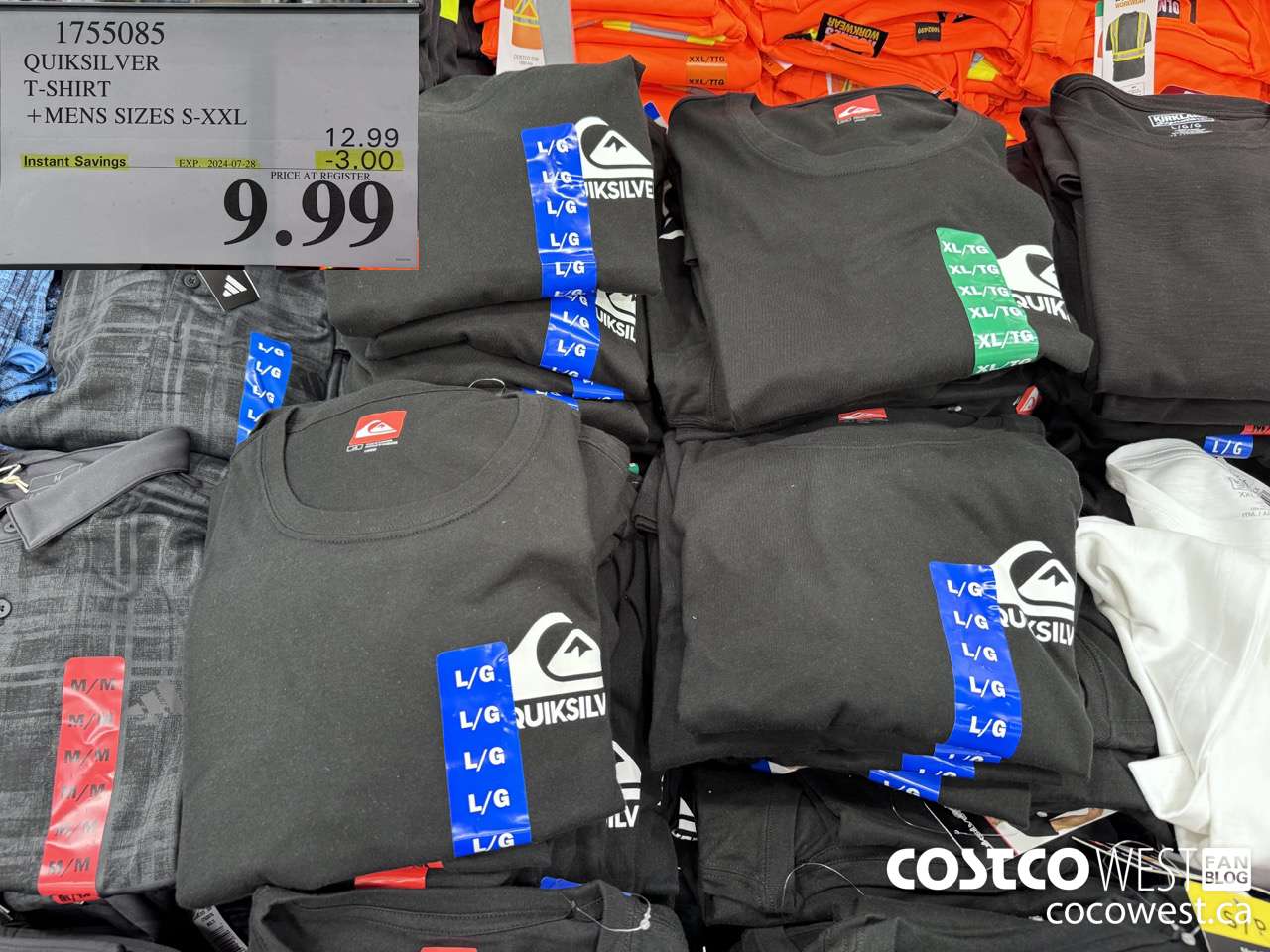 1755085 QUICKSILVER T-SHIRT MENS SIZES S-XXL ($3.00 INSTANT SAVINGS EXPIRES ON 2024-07-28) $9.99