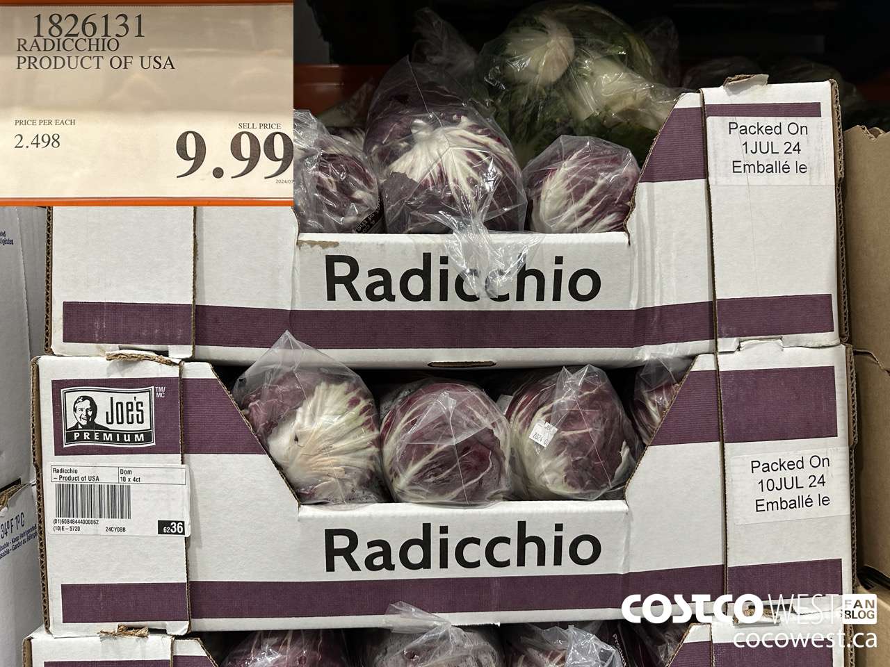 1826131 RADICCHIO PRODUCT OF USA $9.99