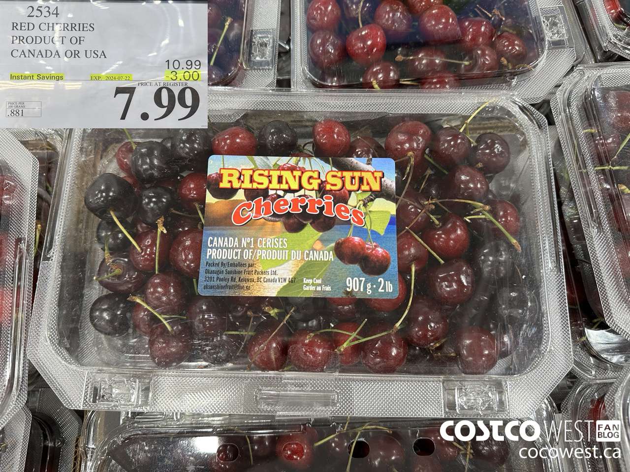 2534 RED CHERRIES PRODUCT OF CANADA OR USA ($3.00 INSTANT SAVINGS EXPIRES ON 2024-07-22) $7.99
