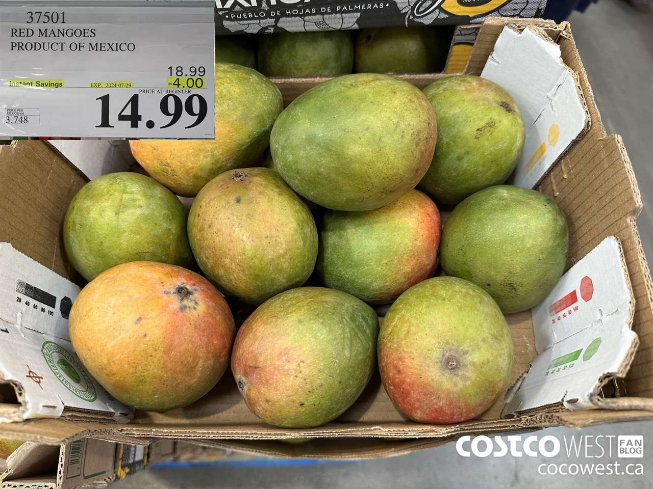 37501 RED MANGOES PRODUCT OF MEXICO ($4.00 INSTANT SAVINGS EXPIRES ON 2024-07-29) $14.99