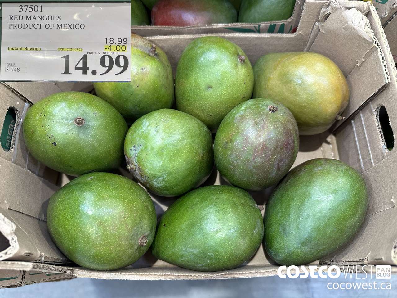 37501 RED MANGOES PRODUCT OF MEXICO ($4.00 INSTANT SAVINGS EXPIRES ON 2024-07-29) $14.99