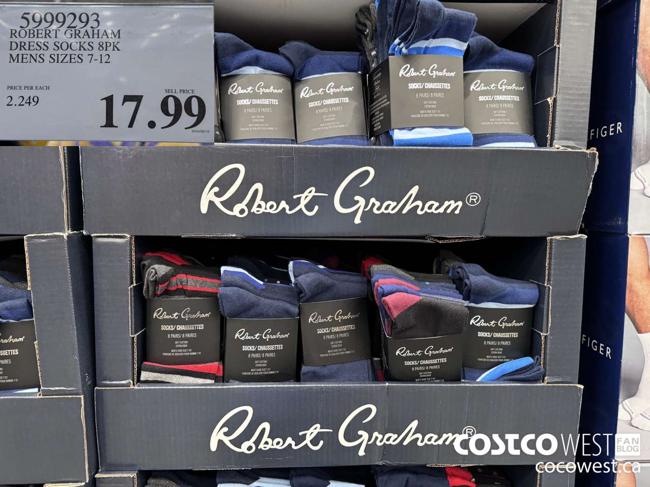 5999293 ROBERT GRAHAM DRESS SOCKS 8PK MENS SIZES 7-12 $17.99