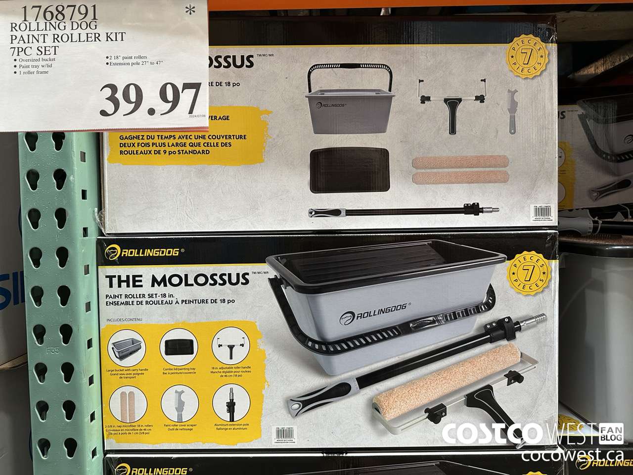 1768791 ROLLING DOG PAINT ROLLER KIT 7PC SET $39.97