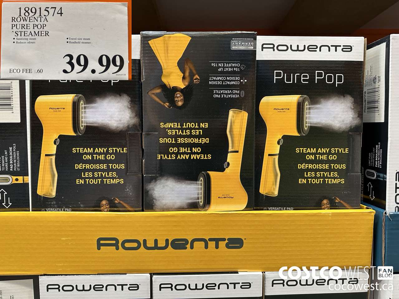 1891574 ROWENTA PURE POP STEAMER $39.99