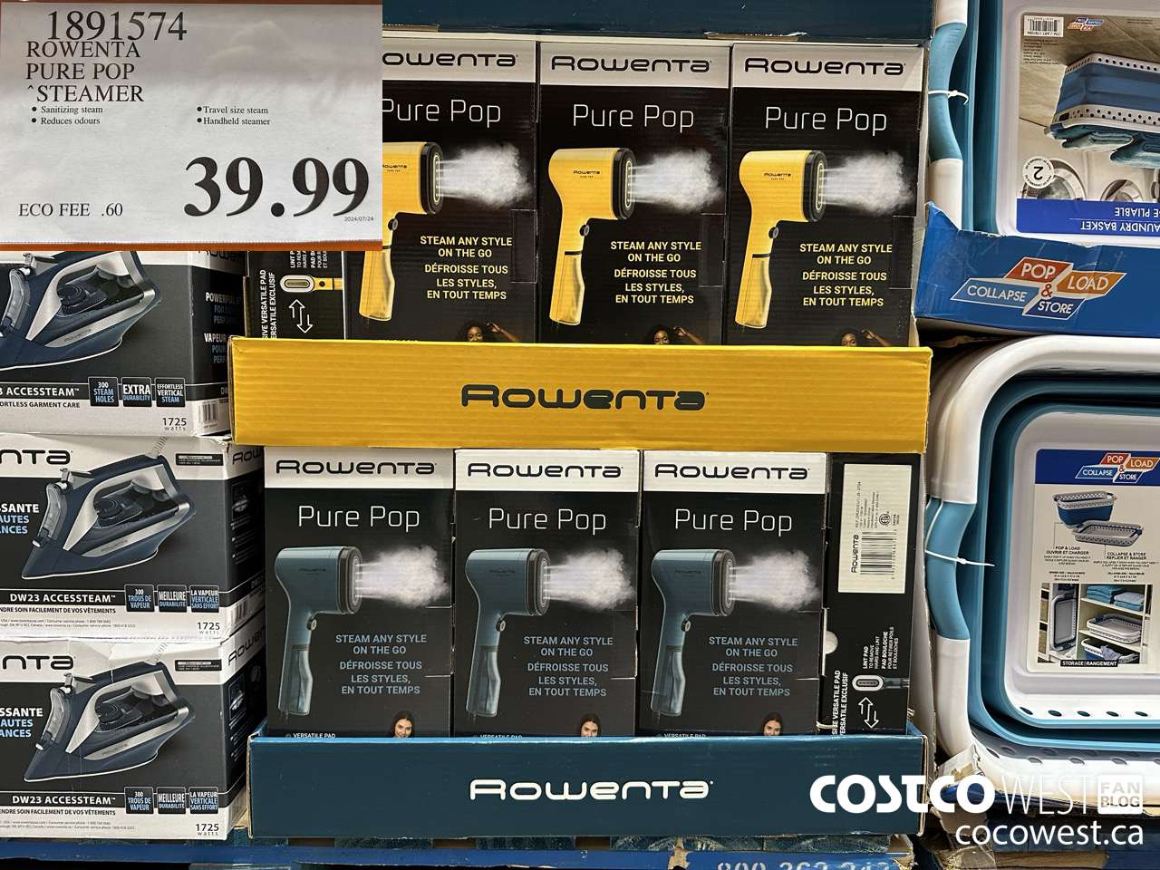 1891574 ROWENTA PURE POP STEAMER $39.99