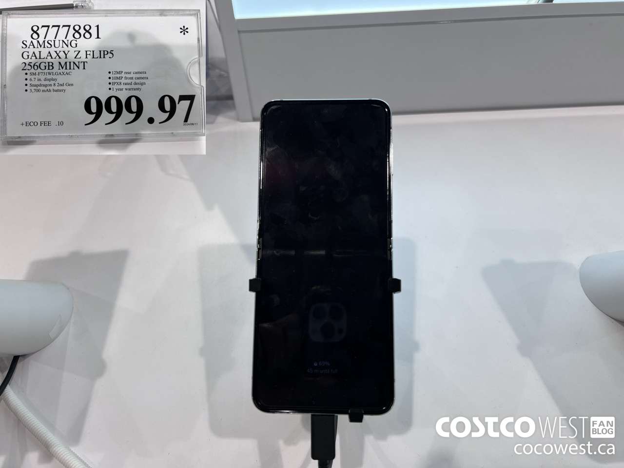 8777881 SAMSUNG GALAXY Z FLIP5 256GB MINT $999.97