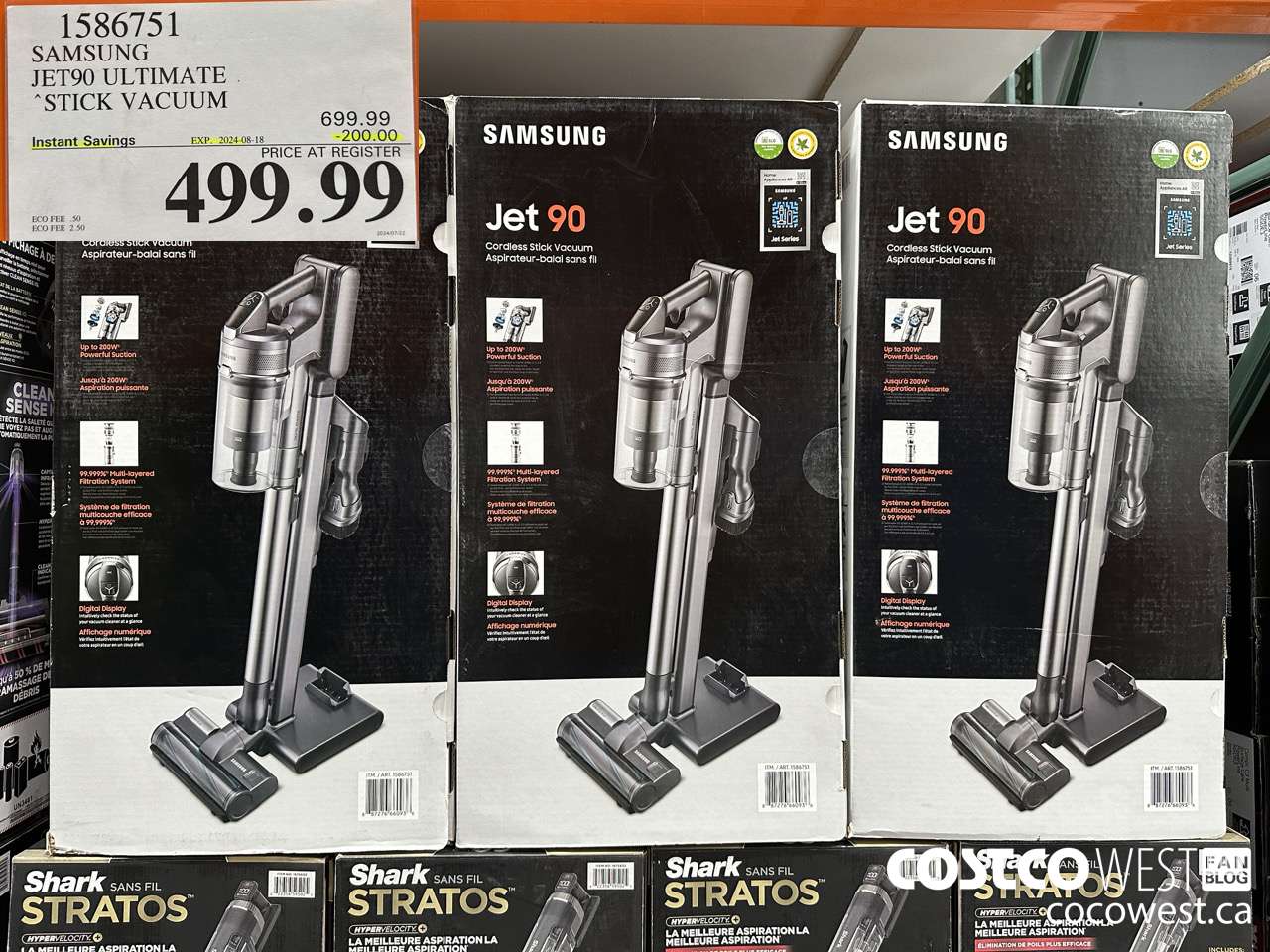 1586751 SAMSUNG JET90 ULTIMATE STICK VACUUM ($200.00 INSTANT SAVINGS EXPIRES ON 2024-08-18) $499.99