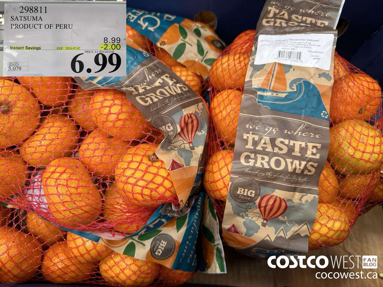 298811 SATSUMA PRODUCT OF PERU ($2.00 INSTANT SAVINGS EXPIRES ON 2024-07-07) $6.99