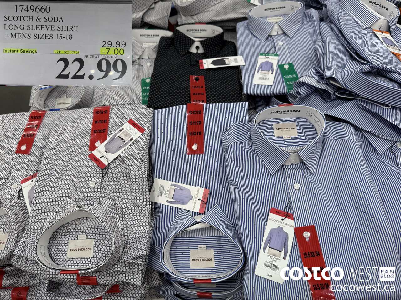 1749660 SCOTCH & SODA LONG SLEEVE SHIRT MENS SIZES 15-18 ($7.00 INSTANT SAVINGS EXPIRES ON 2024-07-28) $22.99